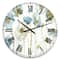 Designart 'My Greenhouse Cottage Flowers Iv Traditional Wall Clock